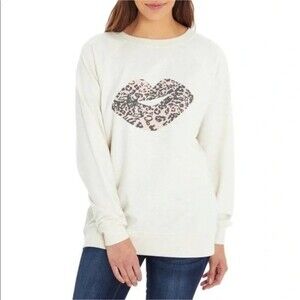 Wildfox statement sweatshirt kiss print size L